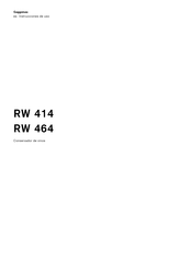 Gaggenau RW 464 Instrucciones De Uso