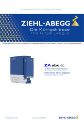 ZIEHL-ABEGG ZAsbc4C Instrucciones De Uso Originales