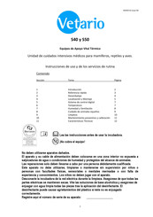 Vetario S50 Instrucciones De Uso