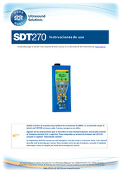 SDT STD270 Instrucciones De Uso