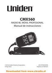 Uniden CMX560 Manual De Instrucciones