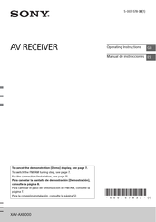 Sony XAV-AX8000 Manual De Instrucciones