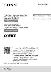 Sony A6500 Manual De Instrucciones