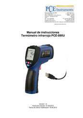 PCE Instruments PCE-890U Manual De Instrucciones