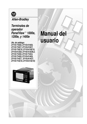 Rockwell Automation Allen-Bradley PanelView 1400e Manual Del Usuario