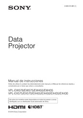 Sony VPL-EX455 Manual De Referencia