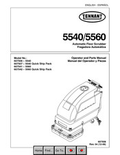 Tennant 5560 Manual Del Operador