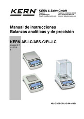 KERN AES-C Serie PLJ-C Serie Manual De Instrucciones