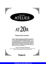 Roland MUSIC ATELIER AT20R Manual Del Usuario