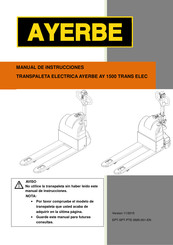 ayerbe AY 1500 TRANS ELEC Manual De Instrucciones