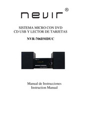 Nevir NVR-706DMDUC Manual De Instrucciones