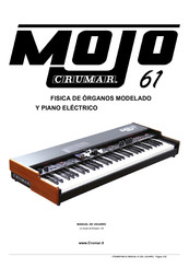 Crumar MOJO 61 Manual De Usuario