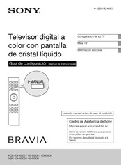 Sony Bravia XBR-46HX909 Manual De Instrucciones
