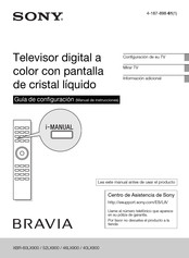 Sony Bravia XBR-40LX900 Manual De Instrucciones