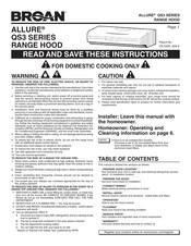 Broan ALLURE QS3 Series Instrucciones De Instalación