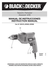BLACK&DECKER KR505 Manual De Instrucciones