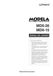 Roland MDX-15 Manual Del Usuario