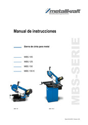 Metallkraft MBS 125 Manual De Instrucciones