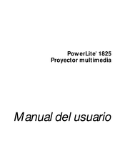 Seiko Epson PowerLite 1825 Manual Del Usuario