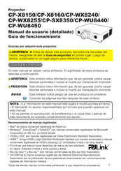 Hitachi CP-WU8450 Manual De Usuario