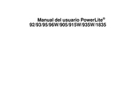 Epson PowerLite 915W Manual Del Usuario