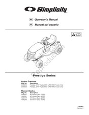 Simplicity Prestige 2690954 Manual Del Usuario
