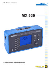 Metrix MX 535 Manual De Instrucciones