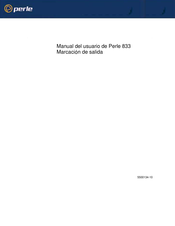 Perle 833 Manual Del Usuario