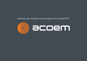 Acoem NXA GEOMETRY Manual De Usuario