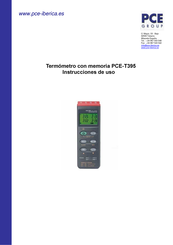 Pce Group T395 Instrucciones De Uso
