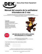 DEK CH1 Manual Del Usuario