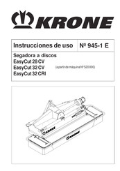 Krone EasyCut 28 Instrucciones De Uso