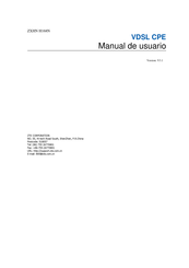 ZTE VDSL CPE Manual De Usuario