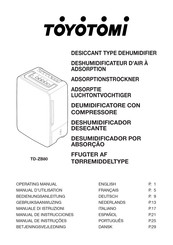 Toyotomi TD-ZB80 Manual De Instrucciones