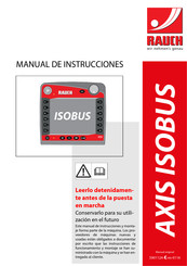 Rauch AXIS ISOBUS CCI 100 Manual De Instrucciones