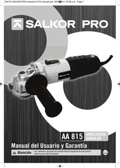 SALKOR PRO AA 815 Manual Del Usuario Y Garantía