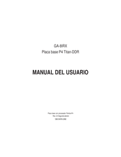 Gigabyte GA-8IRX Manual Del Usuario