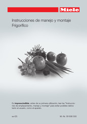 Miele K 34472 iD Instrucciones De Manejo Y Montaje