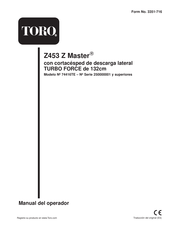 Toro Z453 Z Master Manual Del Operador