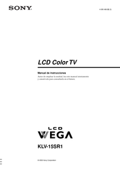 Sony WEGA KLV-15SR1 Manual De Instrucciones