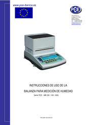 PCE Instruments PCE - MB 100 Instrucciones De Uso