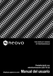 AG Neovo LED TX-22 Manual Del Usuario