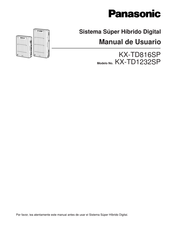 Panasonic KX-TD816SP Manual De Usuario