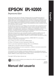 Epson EPL-N2000 Manual Del Usuario