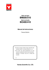 Yamato BM510 Manual De Instrucciones