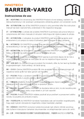 Innotech BARRIER-VARIO Instrucciones De Uso