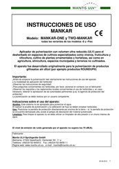 Mantis ULV MANKAR-ONE Instrucciones De Uso