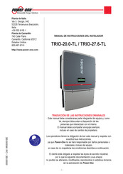 Power One Aurora TRIO-20.0-TL-OUTD-S2X Manual De Instrucciones Del Instalador