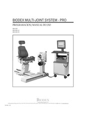 biodex MULTI-JOINT SYSTEM - PRO Manual De Uso