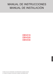 Airwell DBV038 Manual De Instrucciones